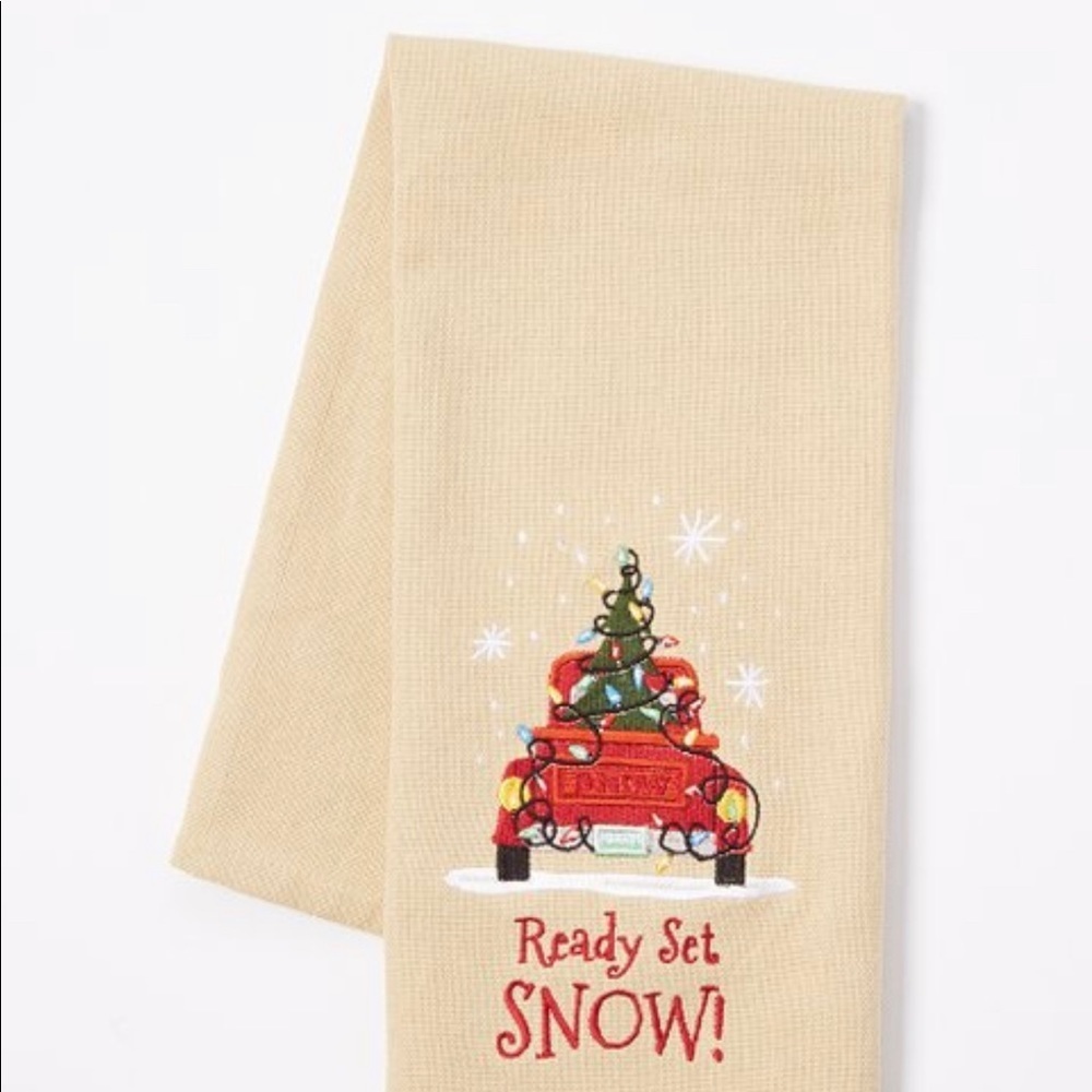 Ready Set Snow' Dish Towel - Set of Two